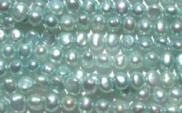 FWP 16inch Strand of 5mm Light Green Pearls